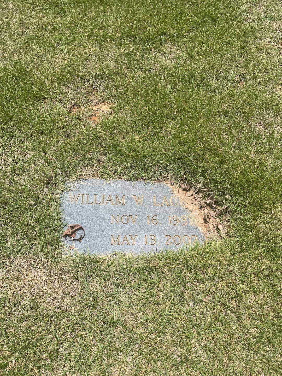 William W. Lackey Senior's grave. Photo 3