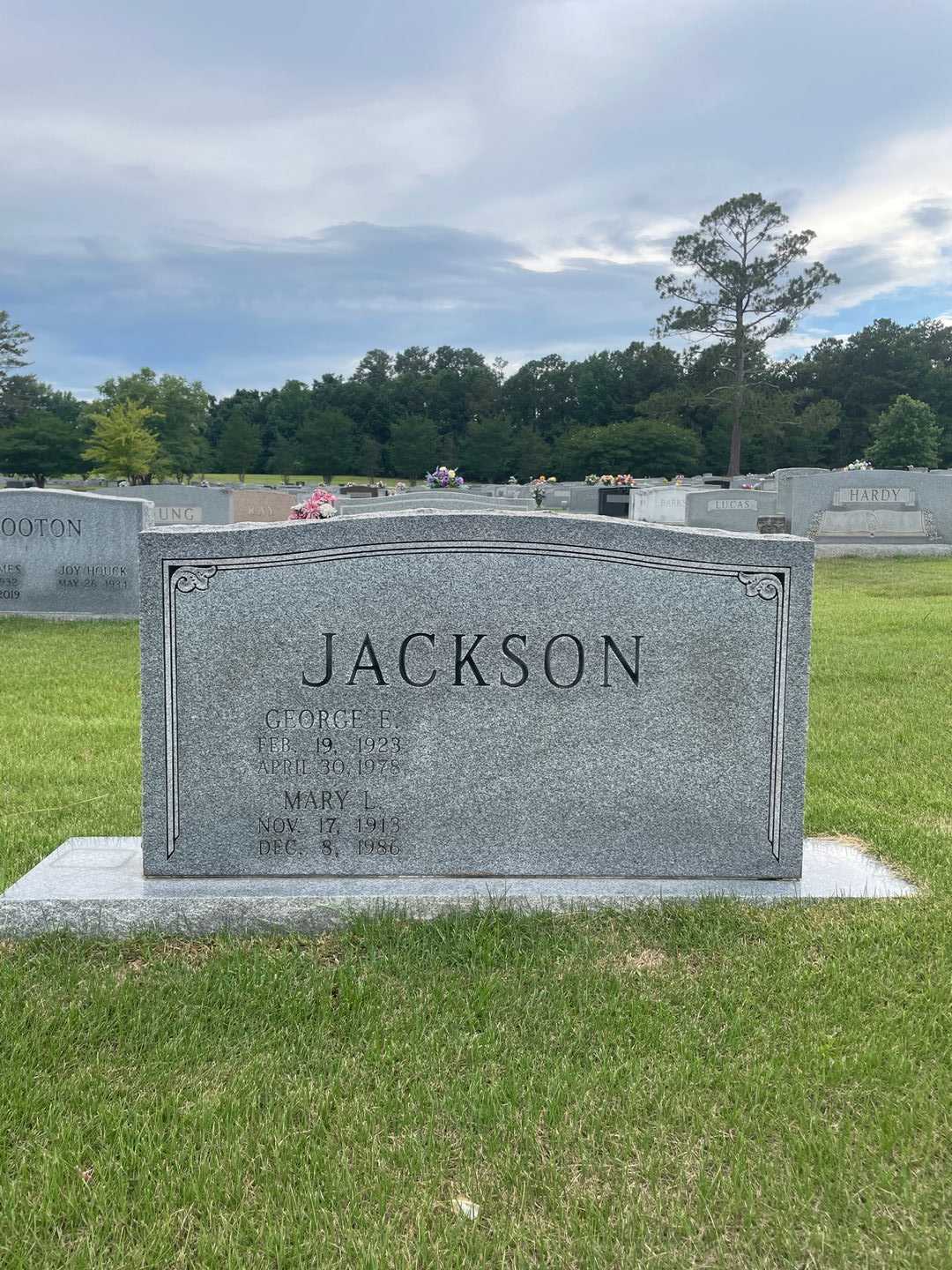 George E. Jackson's grave. Photo 1