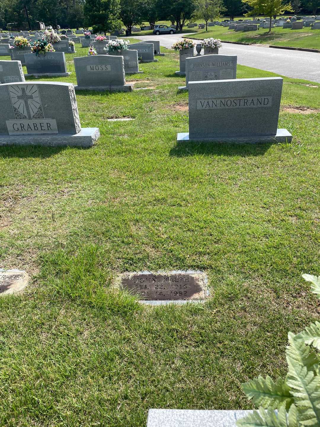 John Ralph Van Nostrand's grave. Photo 2