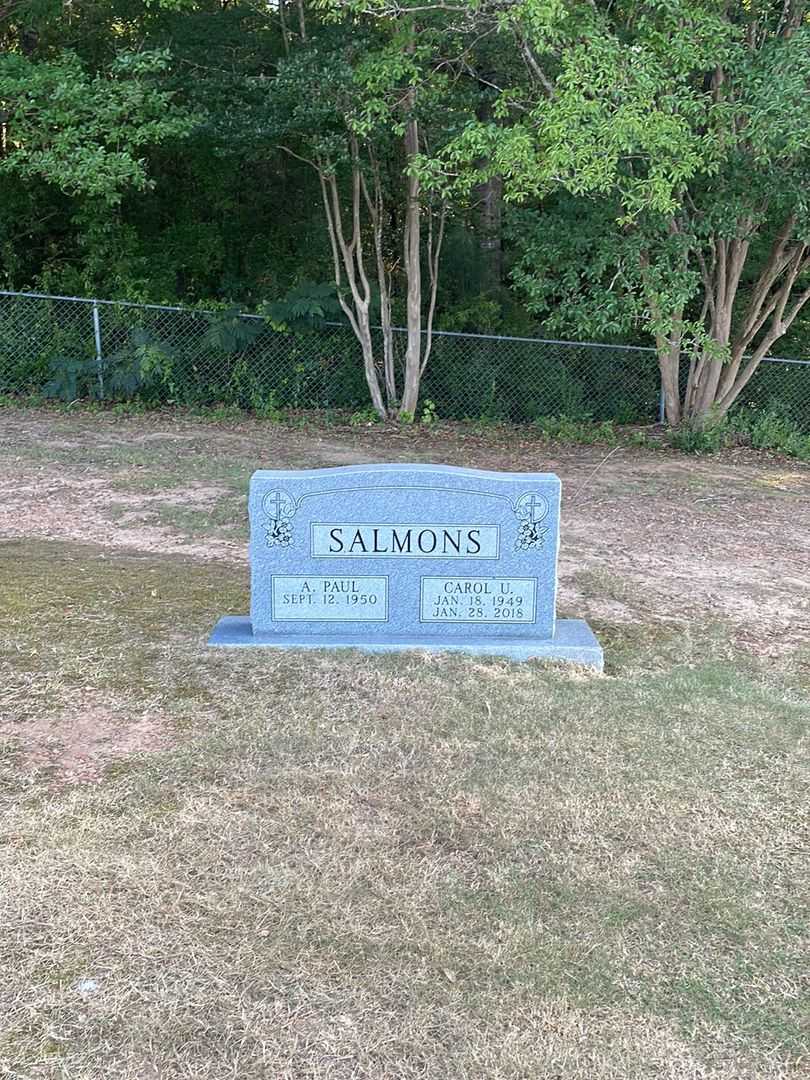 Carol U. Salmons's grave. Photo 2