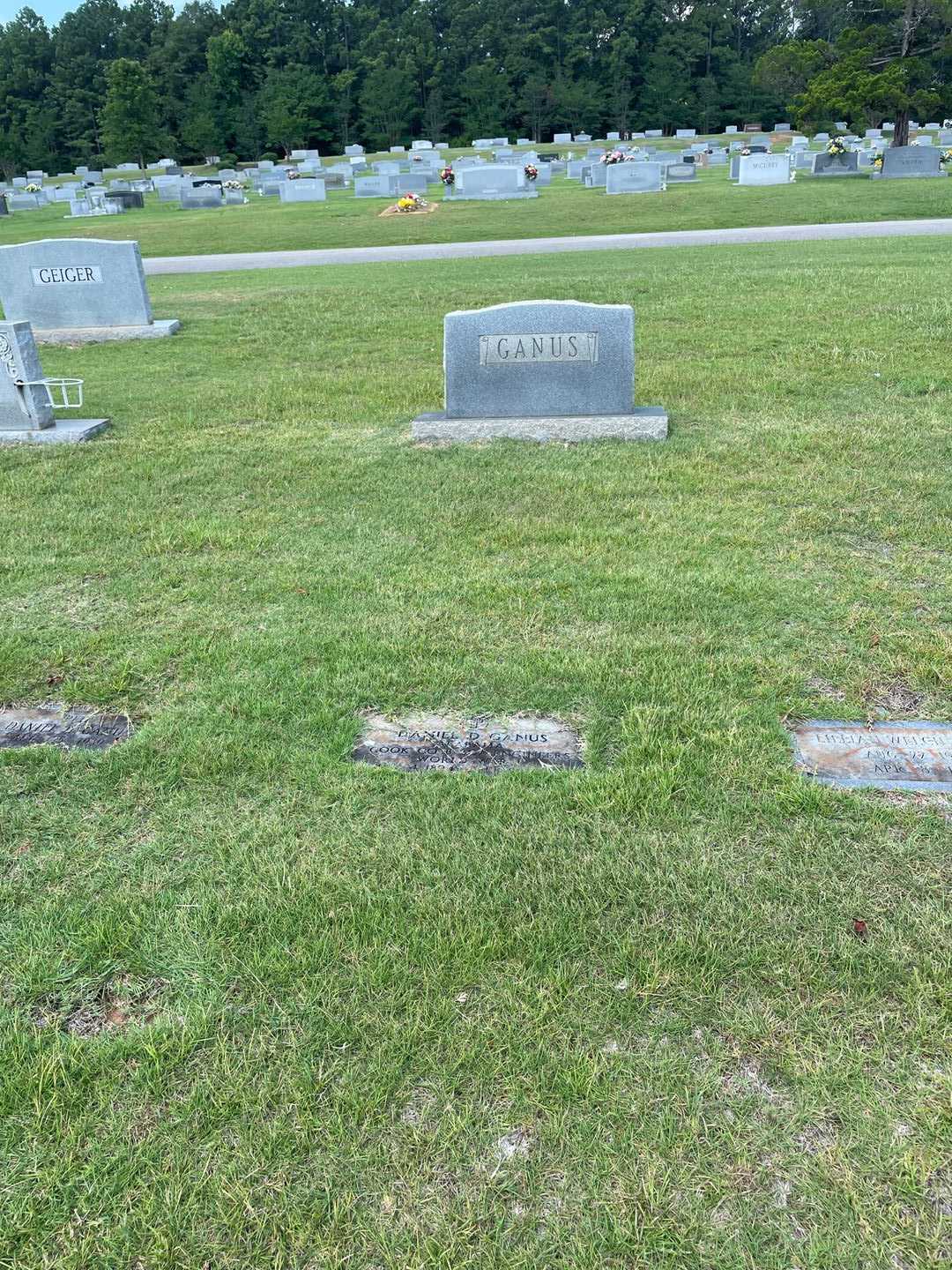 Daniel D. Ganus's grave. Photo 2