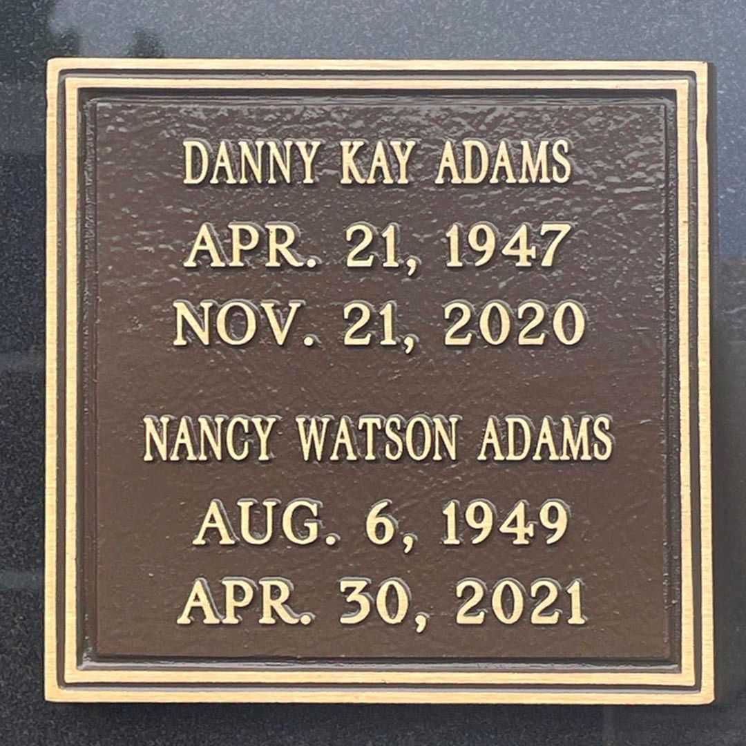 Danny Kay Adams's grave