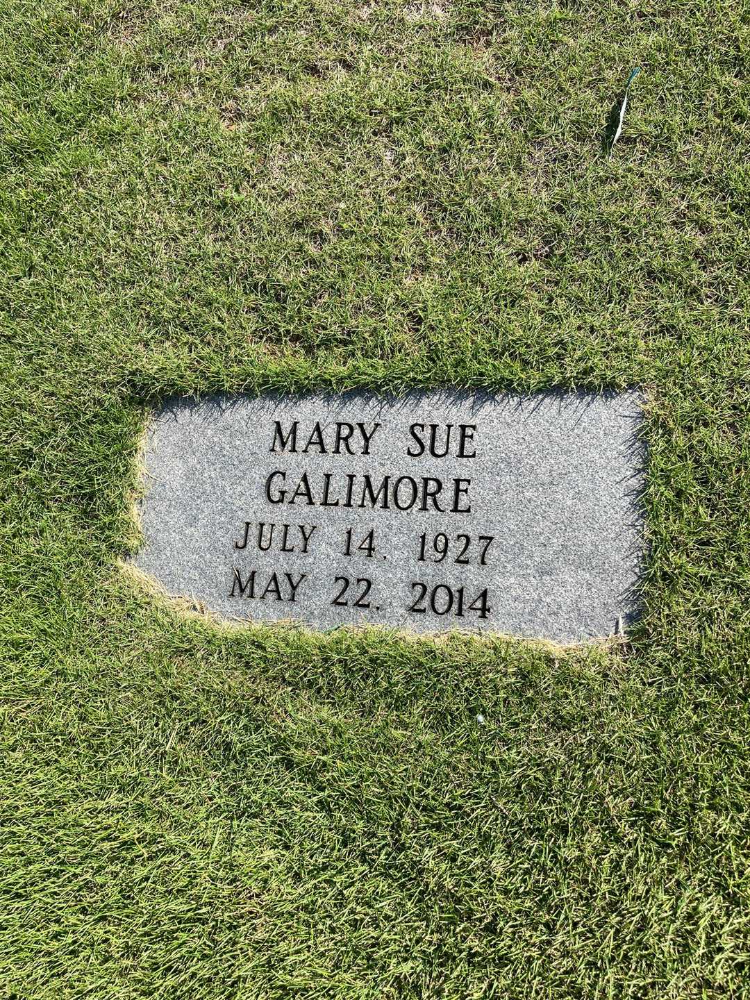 Mary Sue Galimore's grave. Photo 3