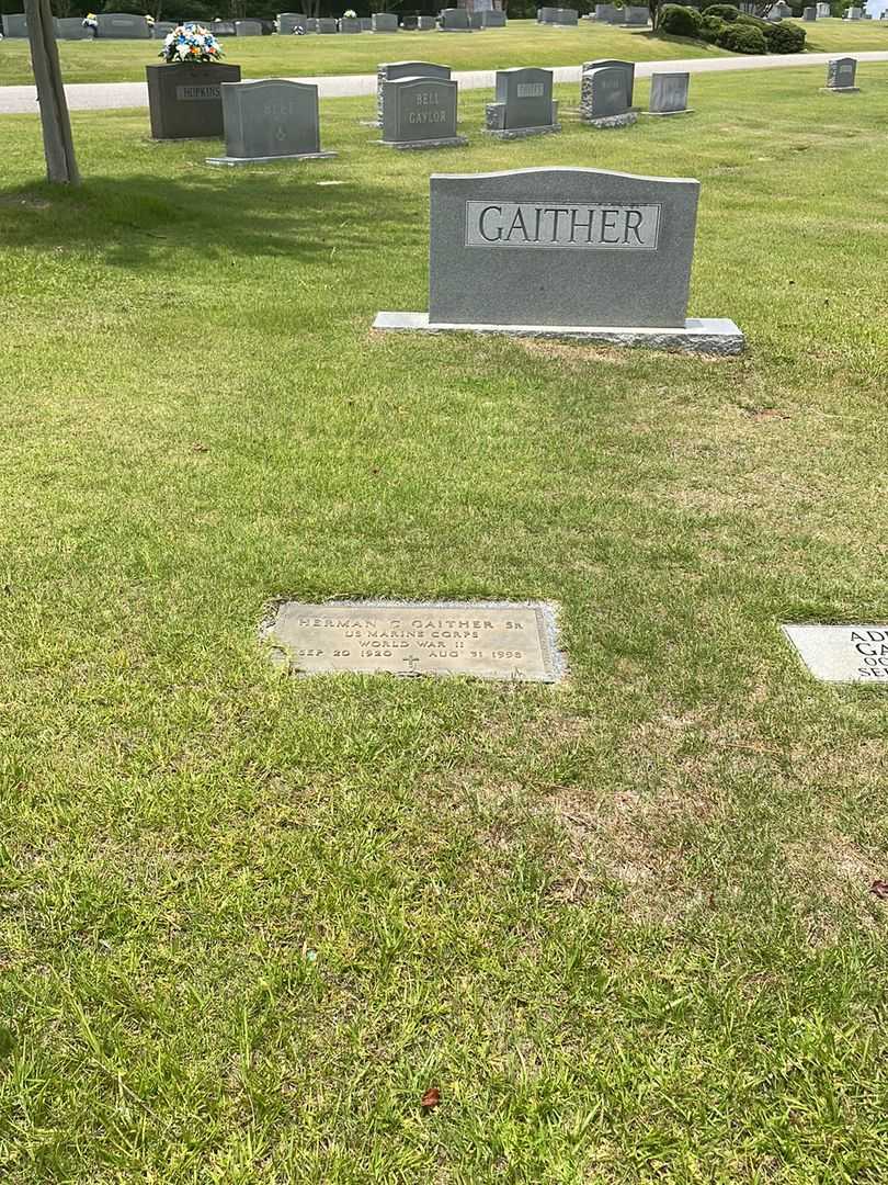 Herman C. Gaither Senior's grave. Photo 2