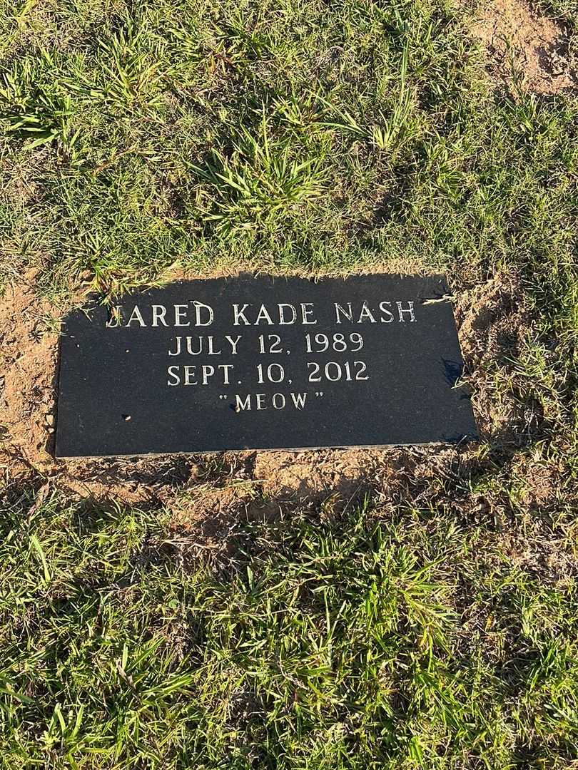 Jared Kade Nash's grave. Photo 3