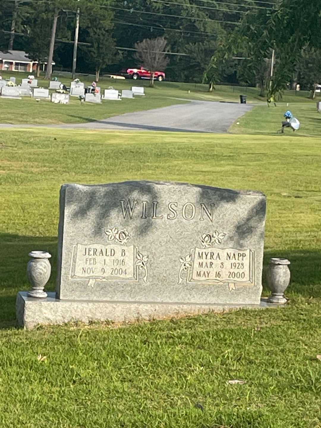 Myra N. Napp Wilson's grave. Photo 1