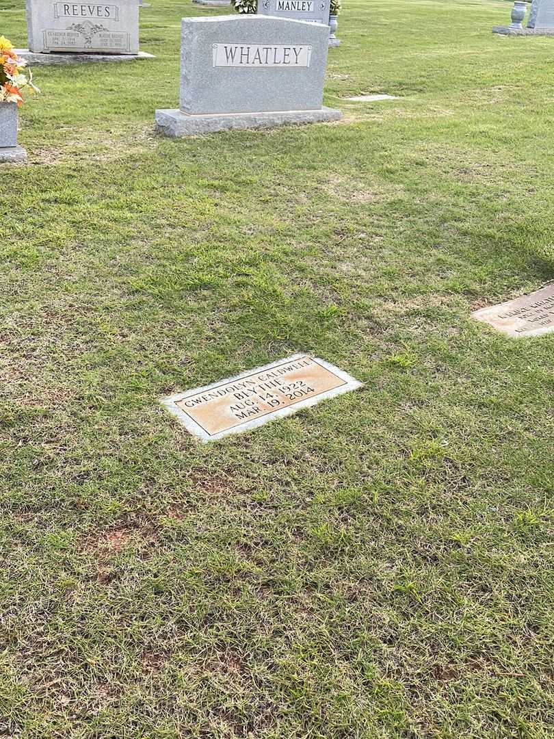 Gwendolyn C. Caldwell Blythe  Patton's grave. Photo 2