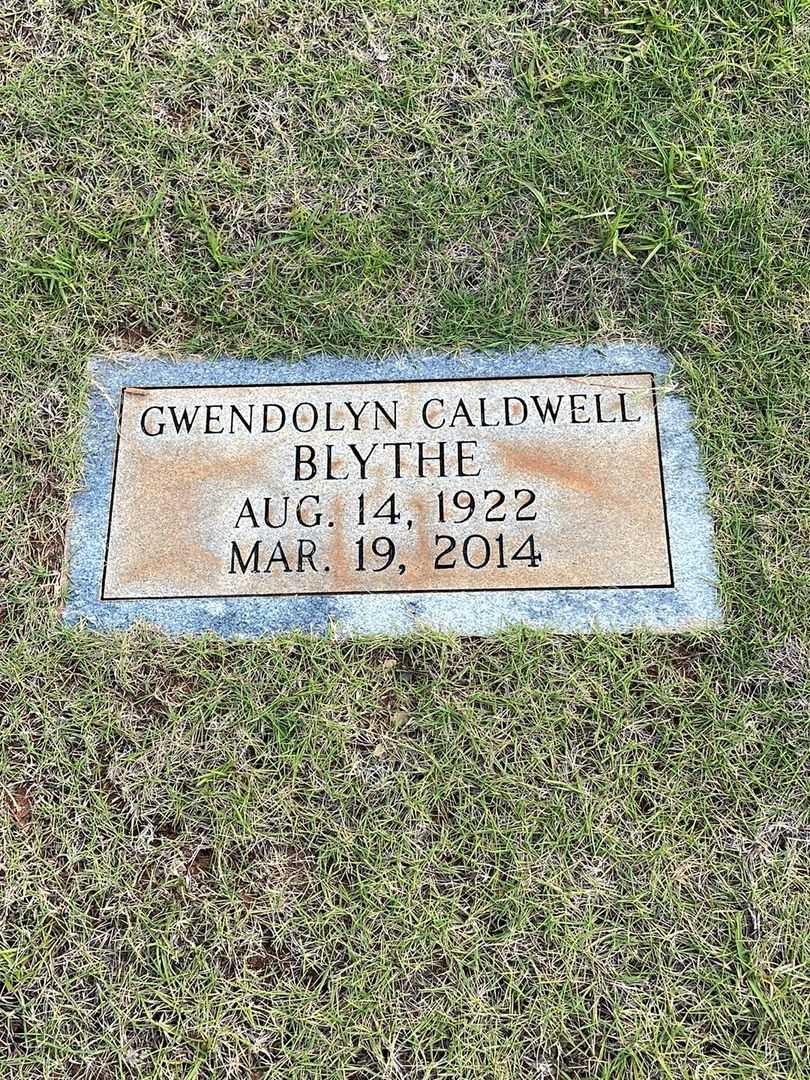 Gwendolyn C. Caldwell Blythe  Patton's grave. Photo 3