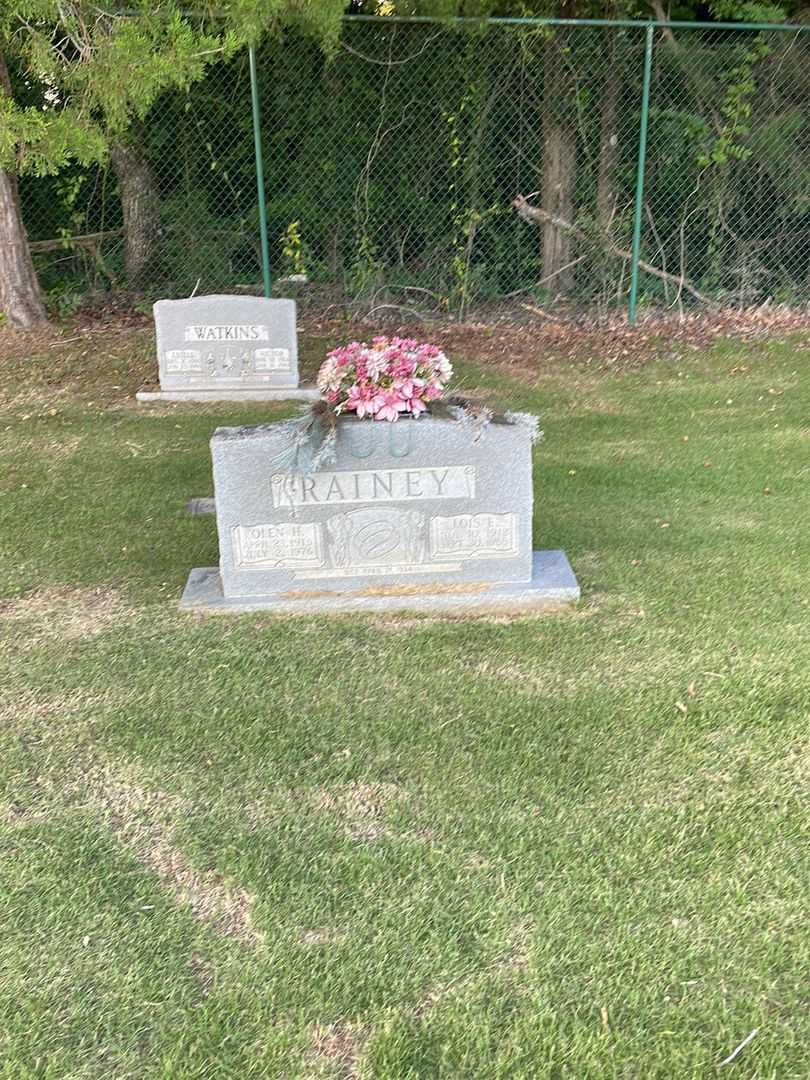 Olen H. Rainey's grave. Photo 2