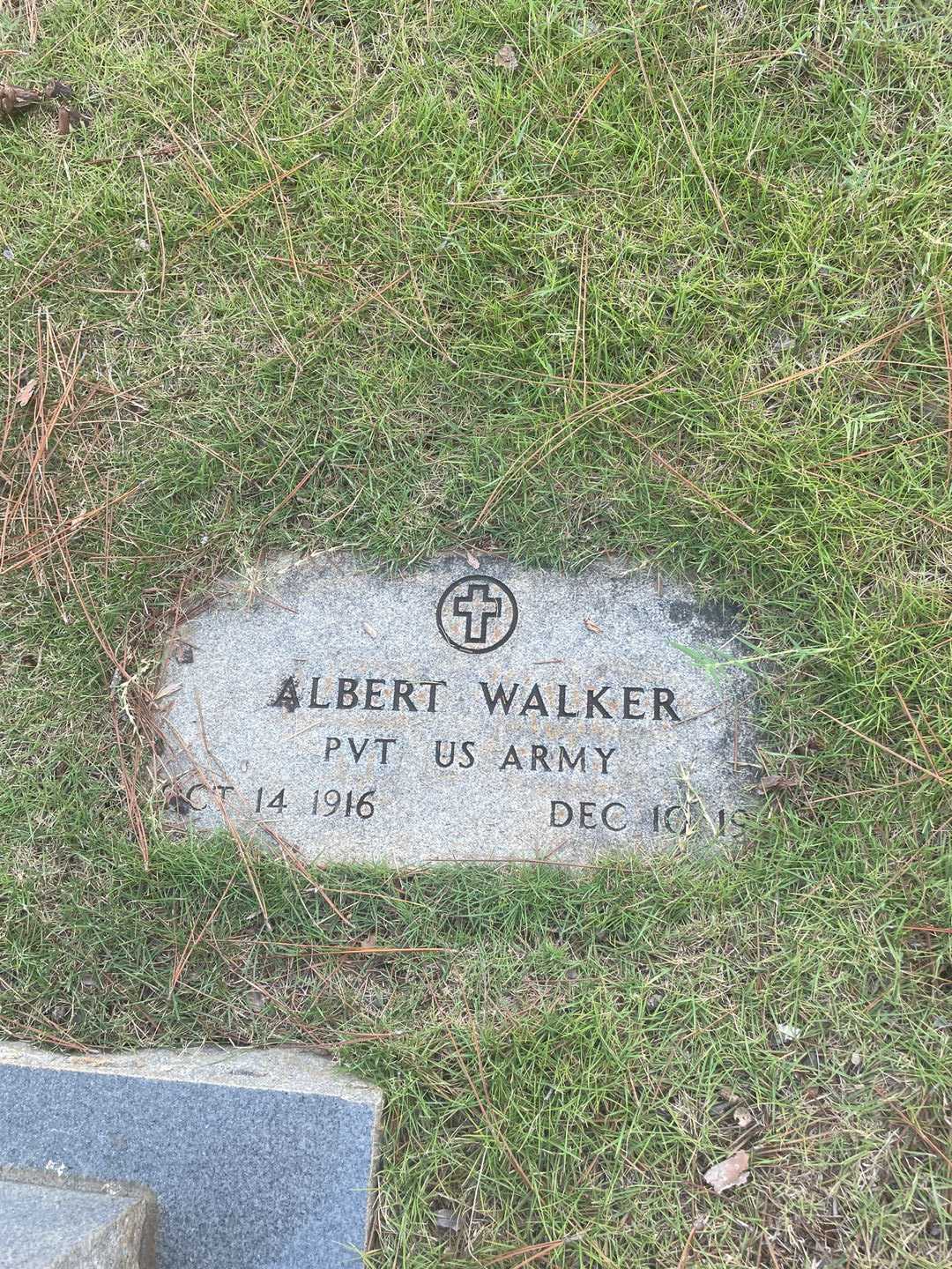 Albert Walker's grave. Photo 3