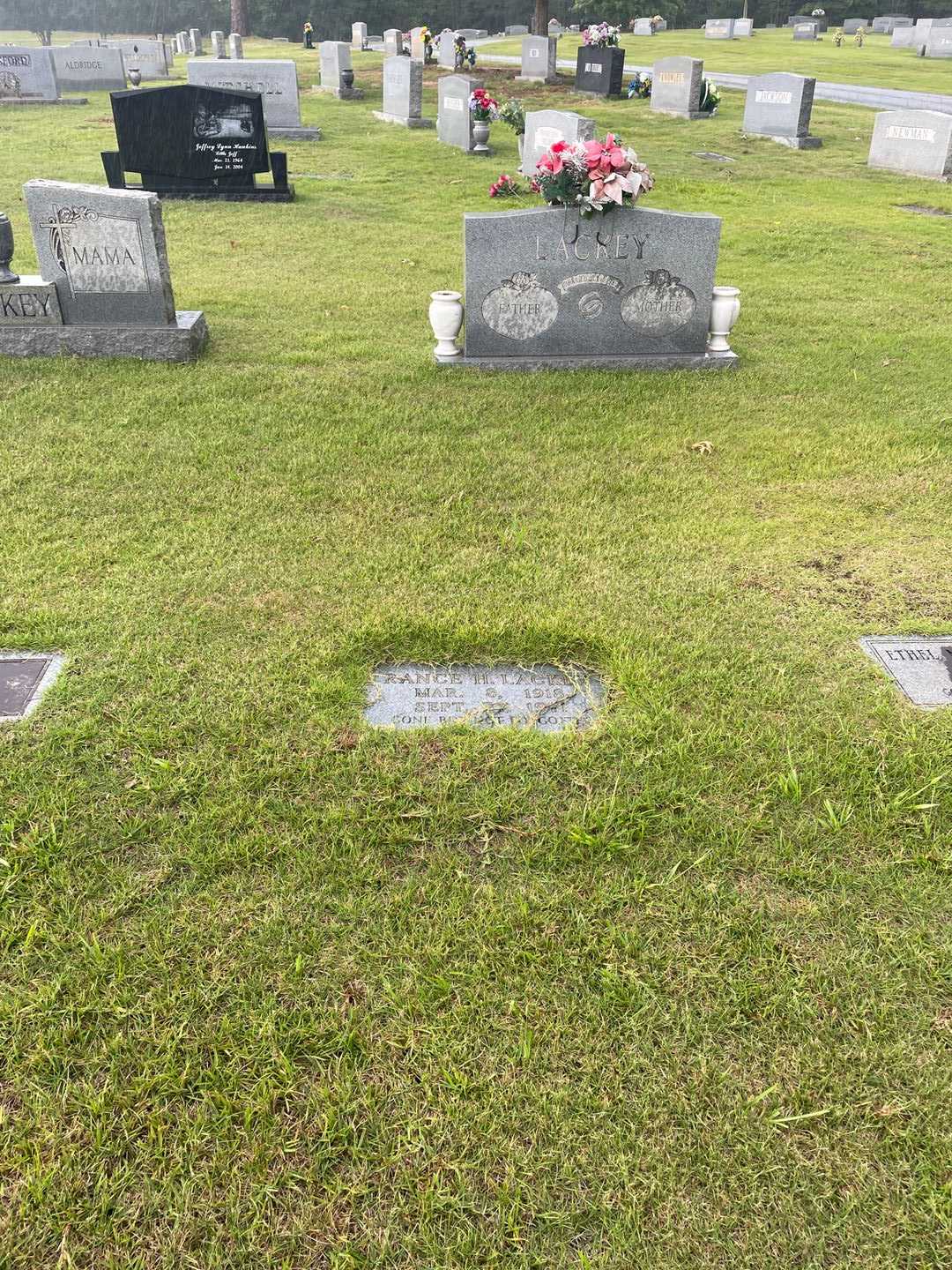 Rance H. Lackey's grave. Photo 2