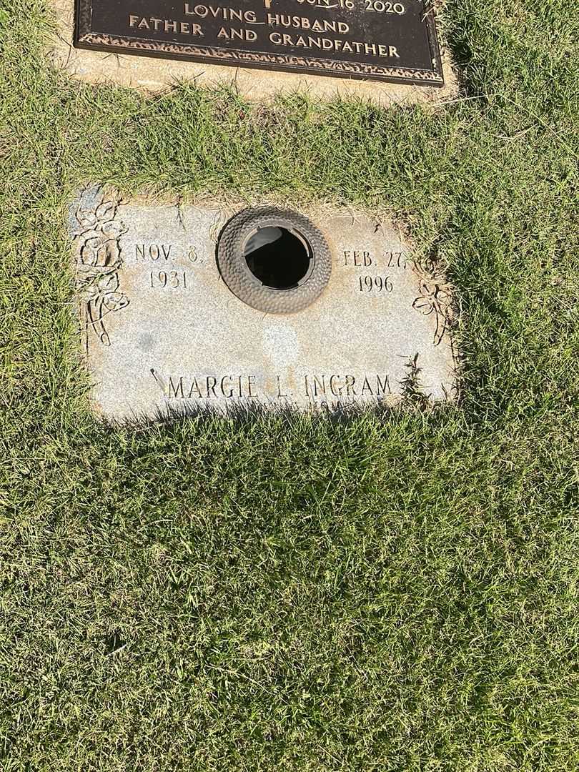 Margie L. Ingram's grave. Photo 1