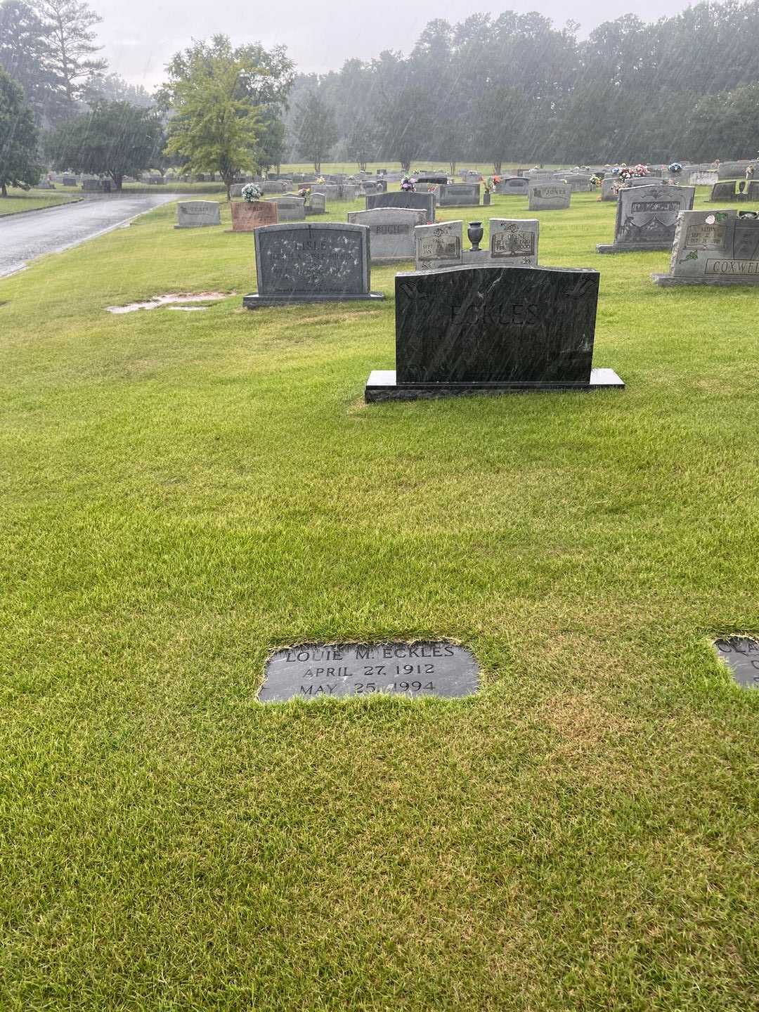 Louie M. Eckles's grave. Photo 2