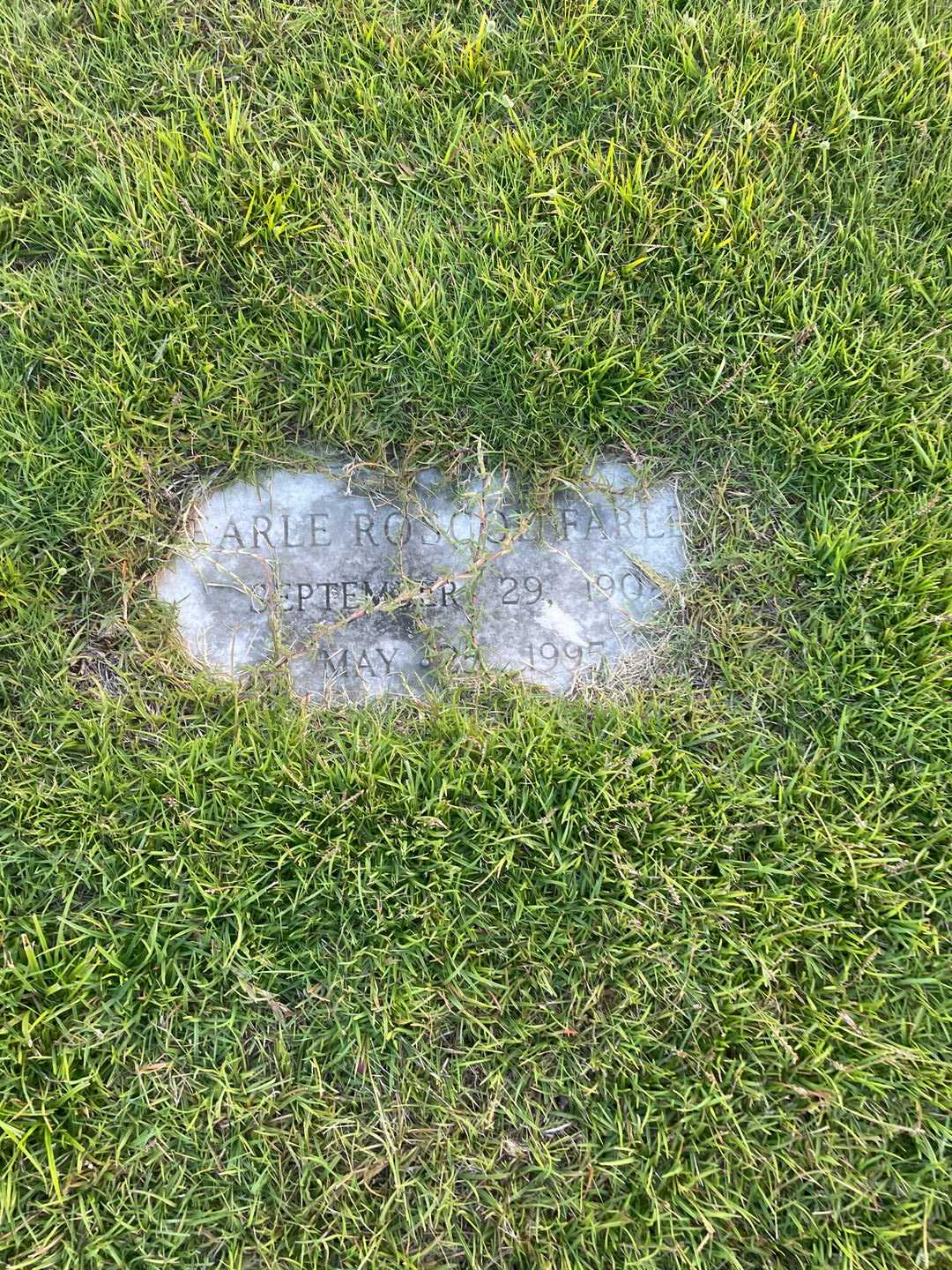 Earle Roscol Farley's grave. Photo 3