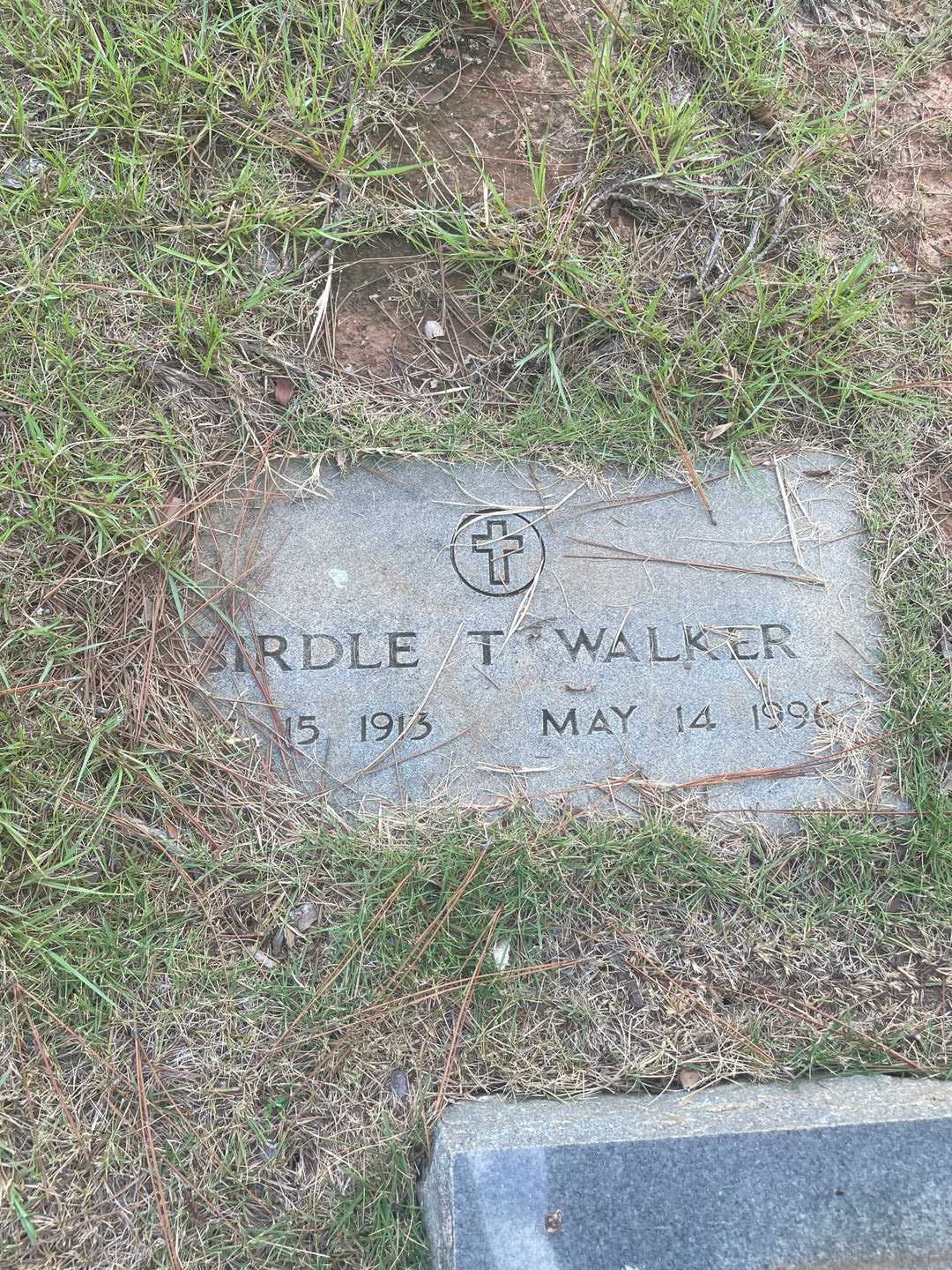 Birdle T. Walker's grave. Photo 3