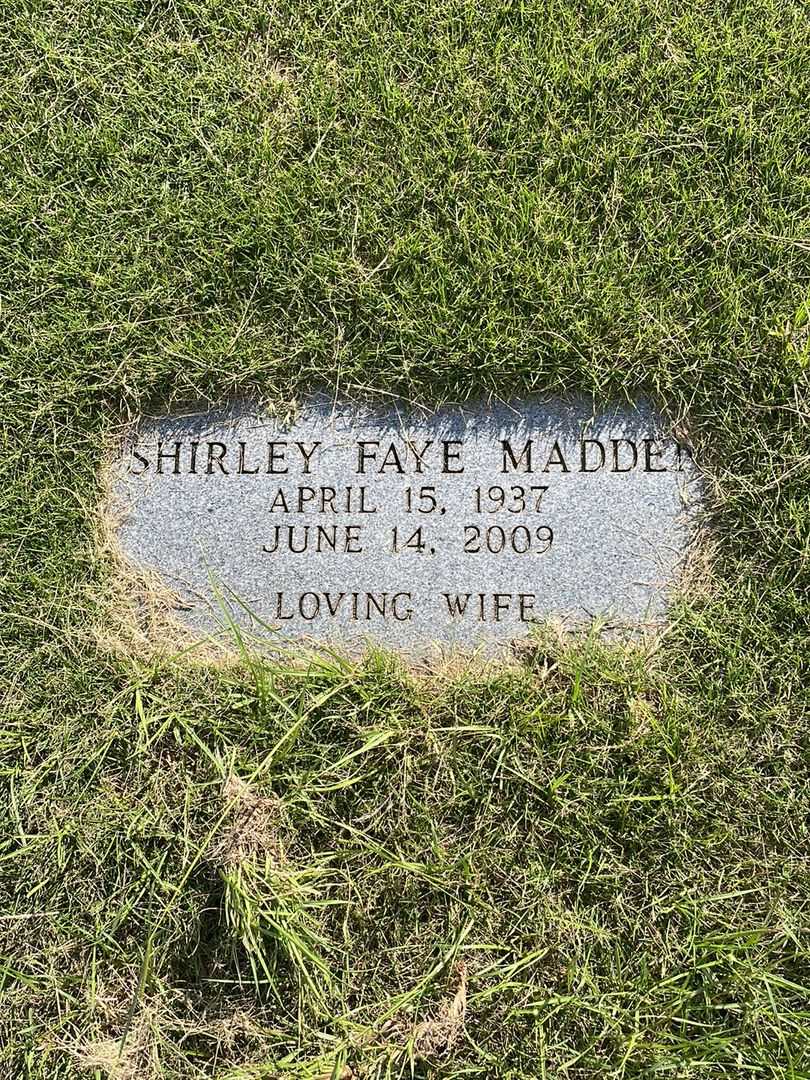 Shirley Faye Madden's grave. Photo 3