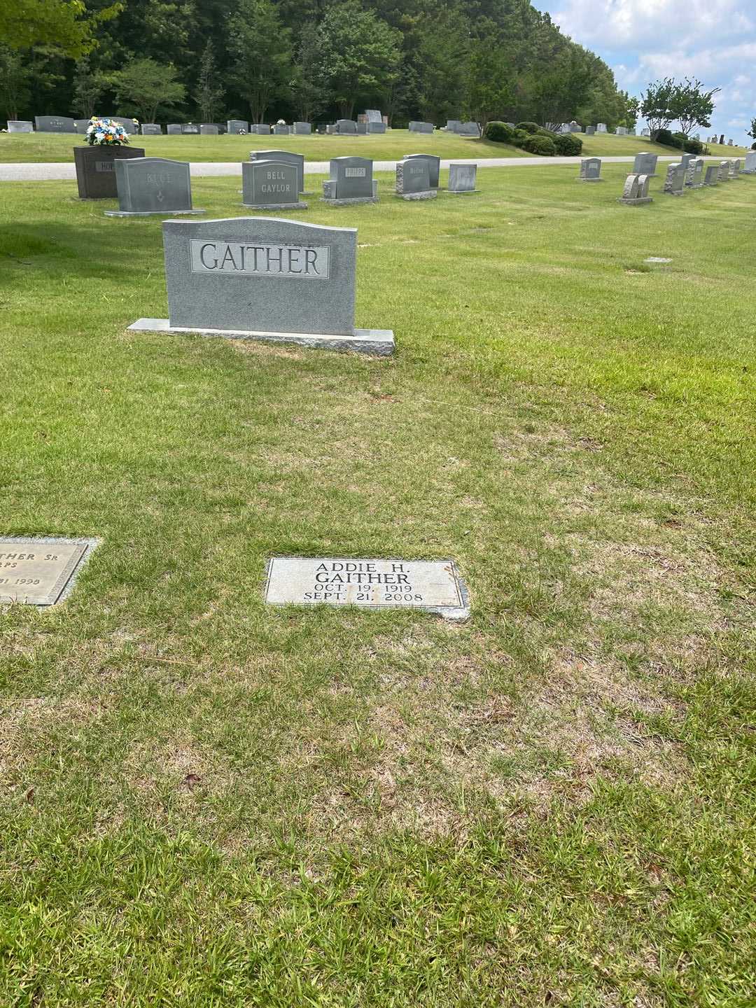 Addie H. Gaither's grave. Photo 2