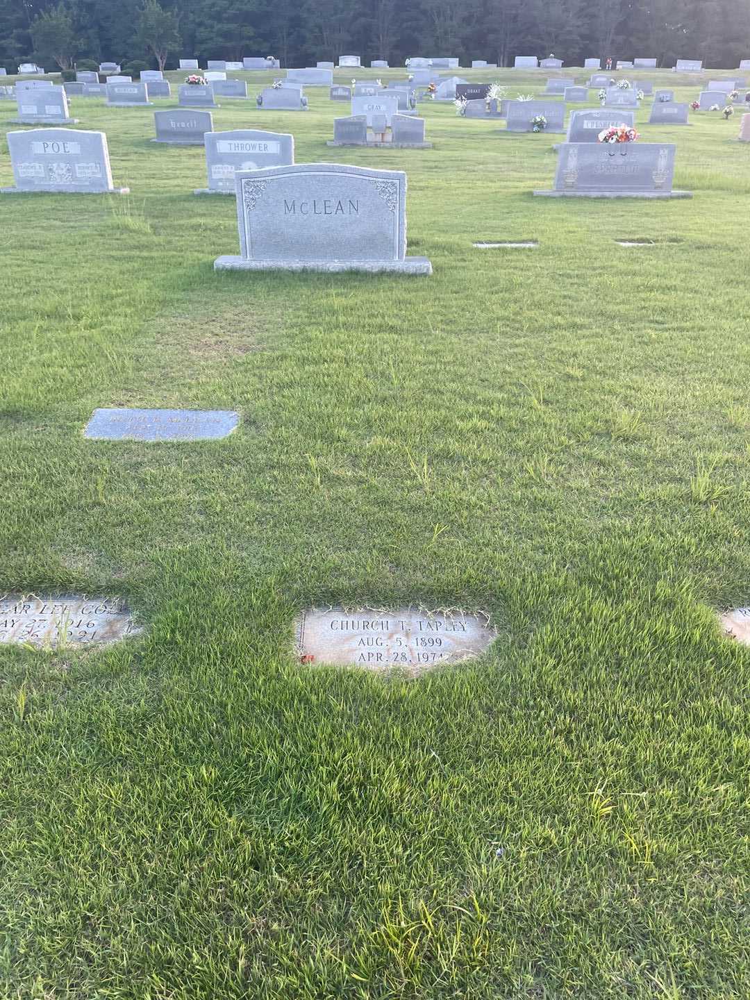 Church T. Tapley's grave. Photo 2