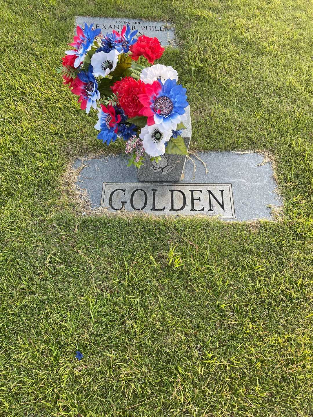 Andrew O. O'Neal Golden's grave. Photo 1