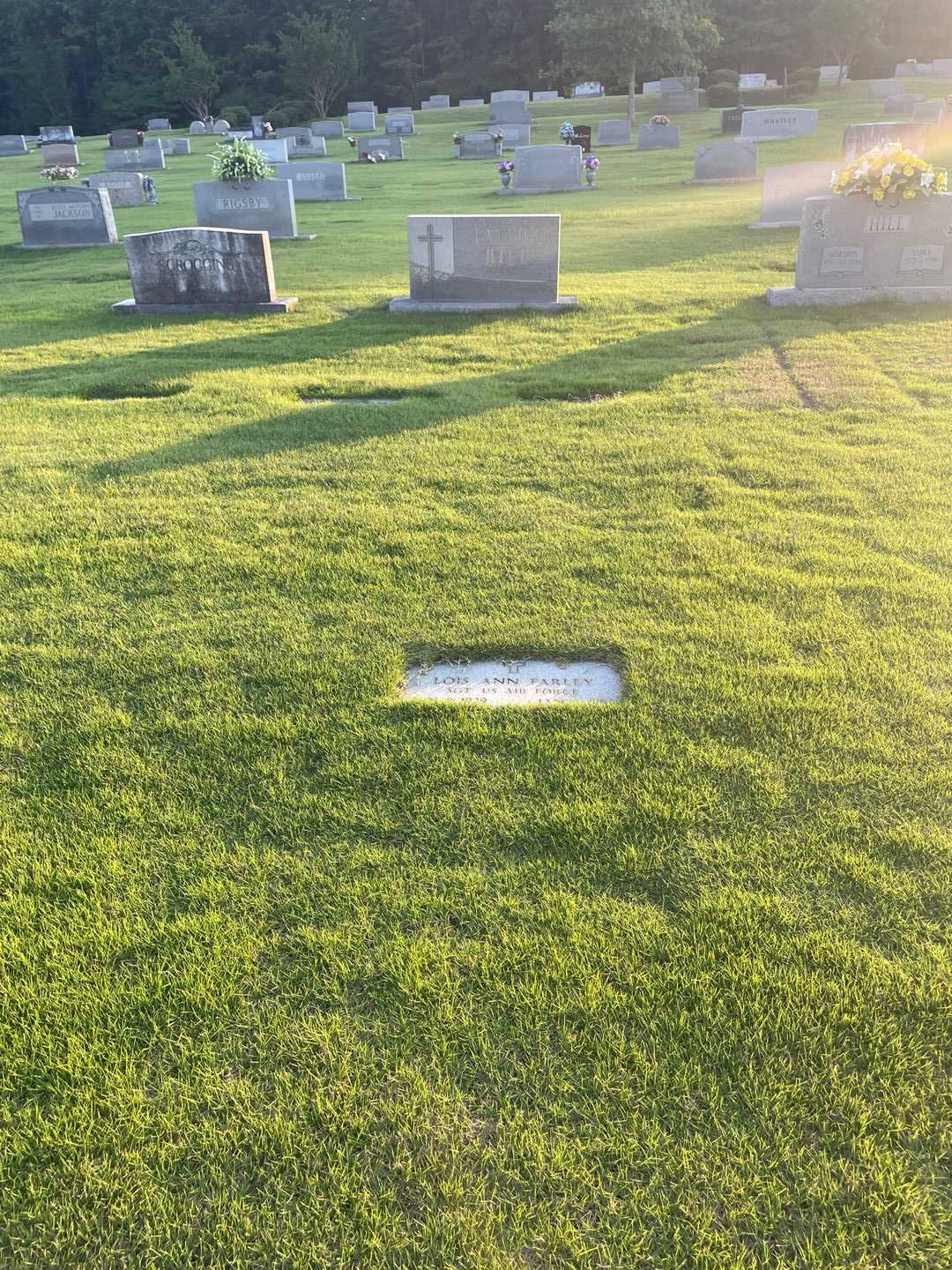 Lois Ann Farley's grave. Photo 2