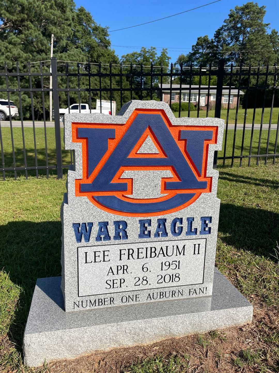 Lee Freibaum Second's grave. Photo 1