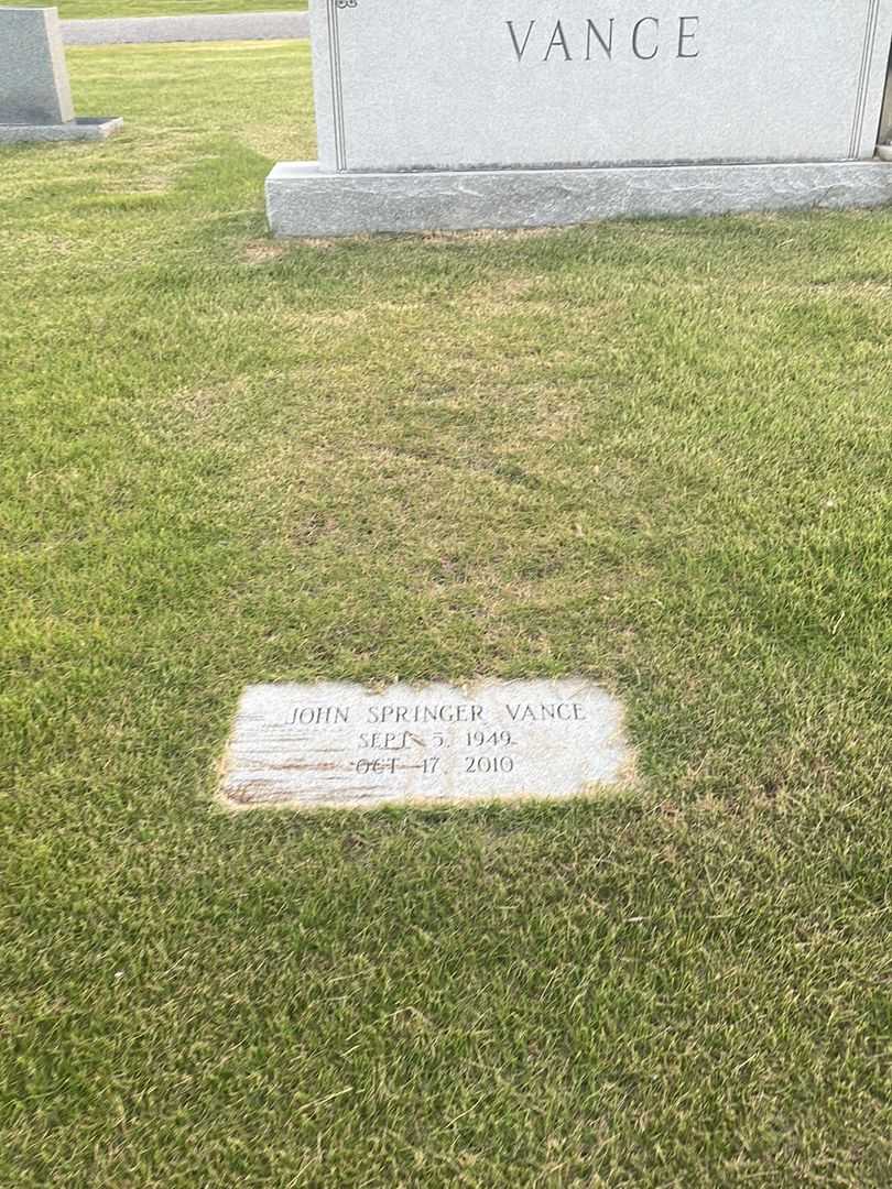 John Springer Vance's grave. Photo 2