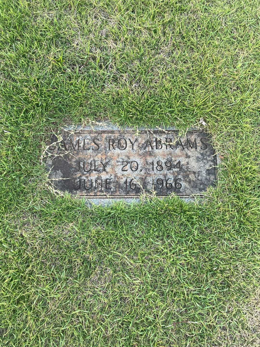 James Roy Abrams's grave. Photo 3