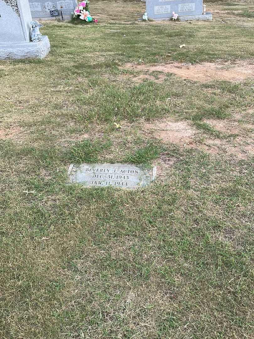 Beverly J. Acton's grave. Photo 2