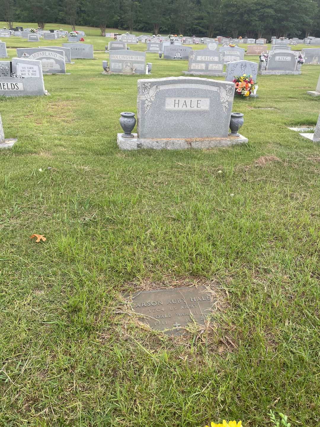 Carson Auby Hale's grave. Photo 2