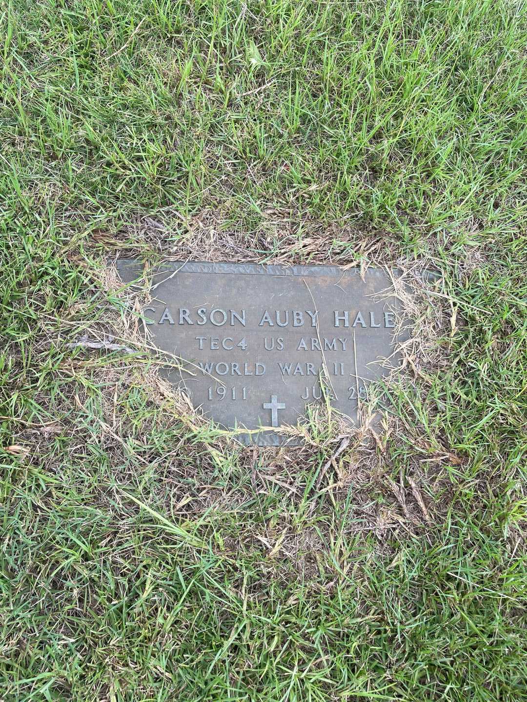Carson Auby Hale's grave. Photo 3