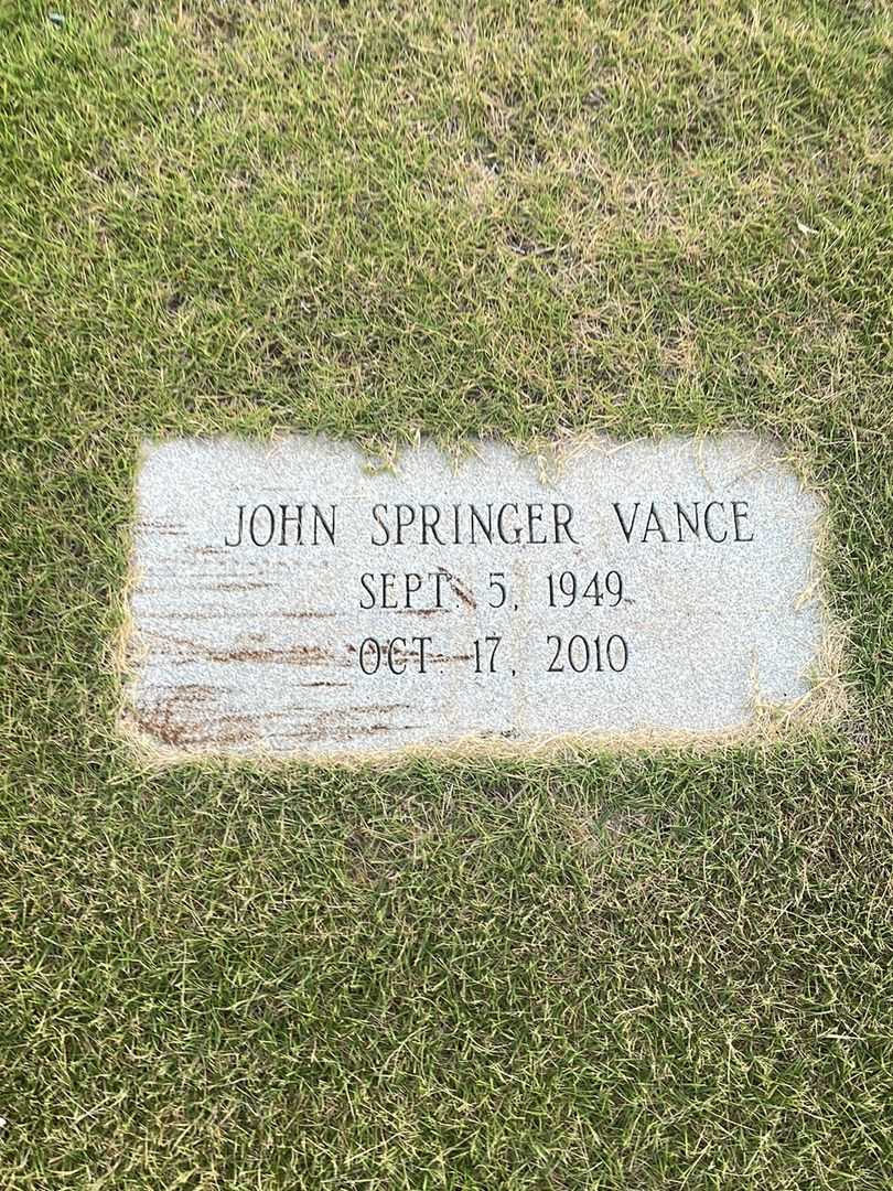 John Springer Vance's grave. Photo 3