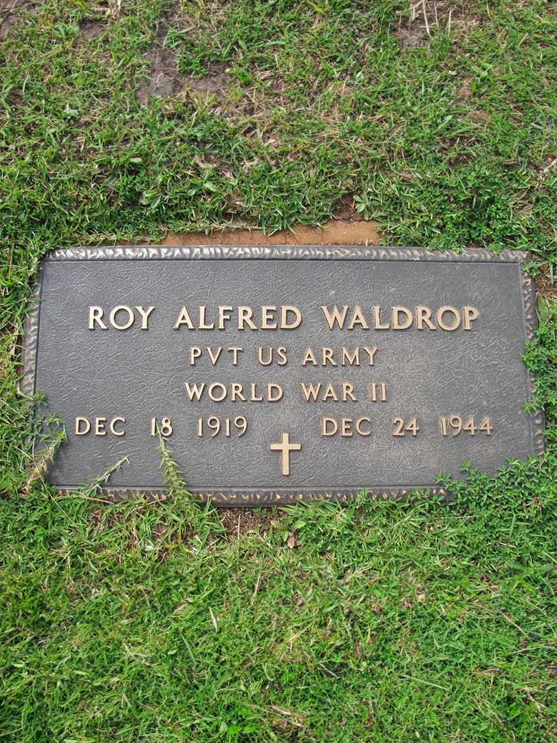 Roy Alfred Waldrop's grave. Photo 3