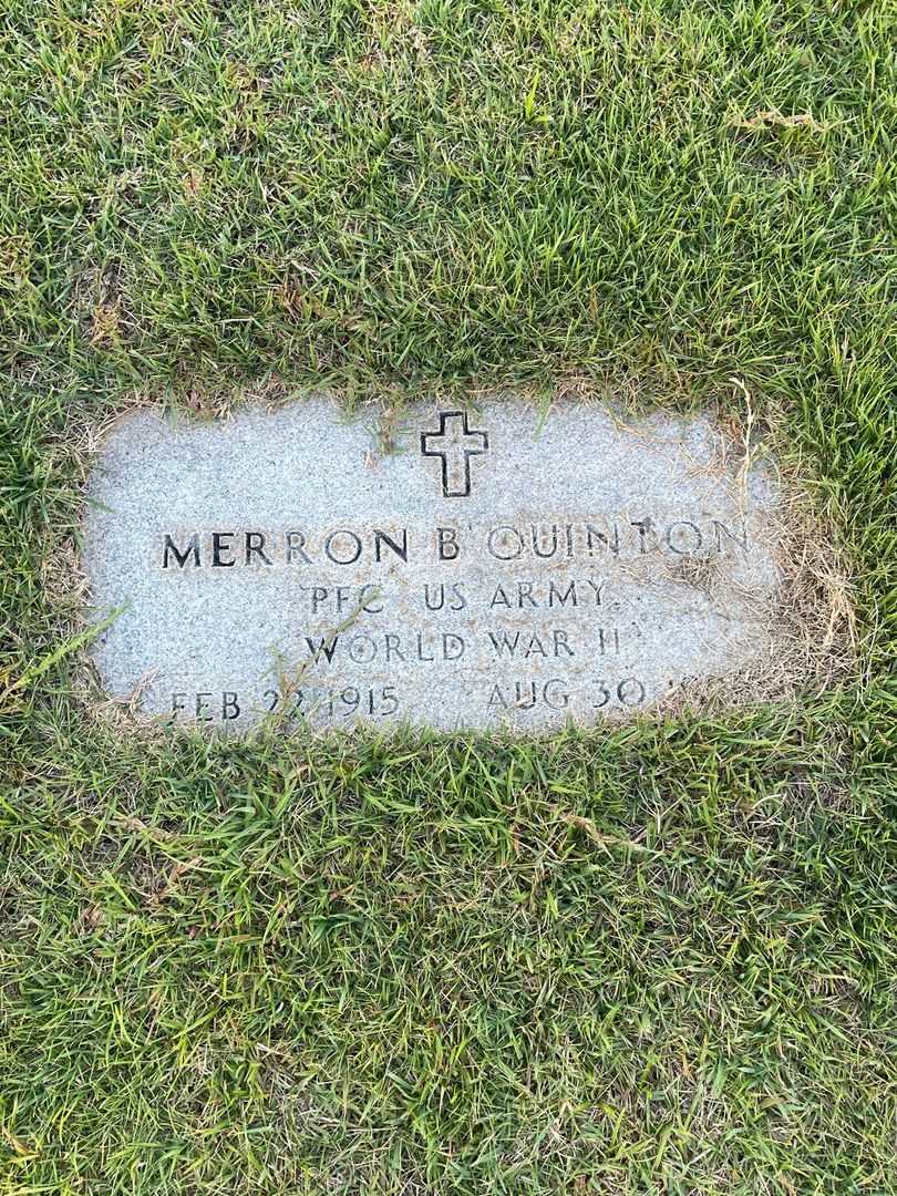 Merron B. Quinton's grave. Photo 3