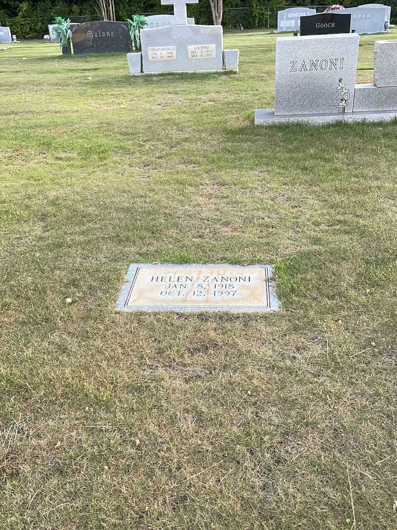 Helen I. Zanoni's grave. Photo 2