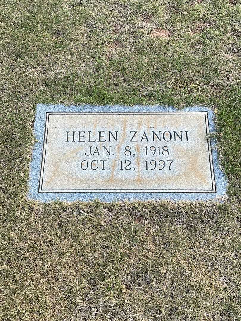 Helen I. Zanoni's grave. Photo 3