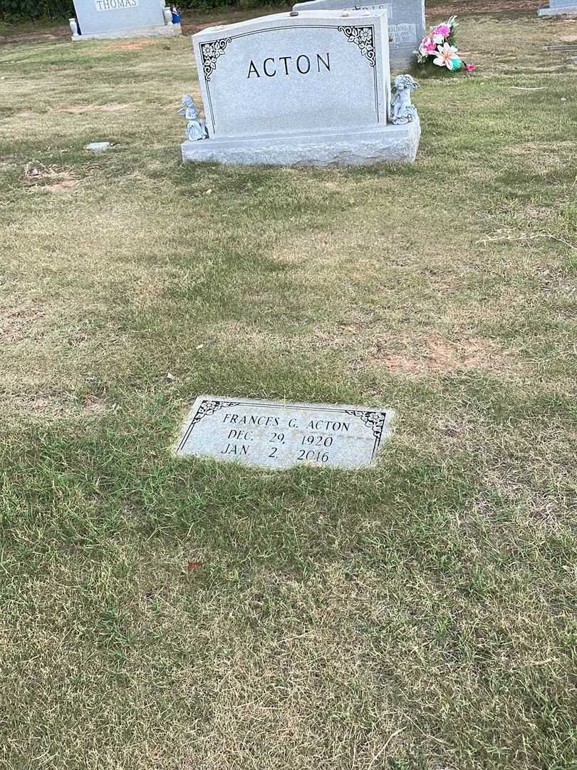 Frances G. Acton's grave. Photo 2