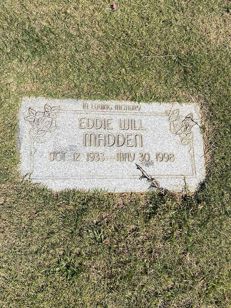 Eddie Will Madden's grave. Photo 1