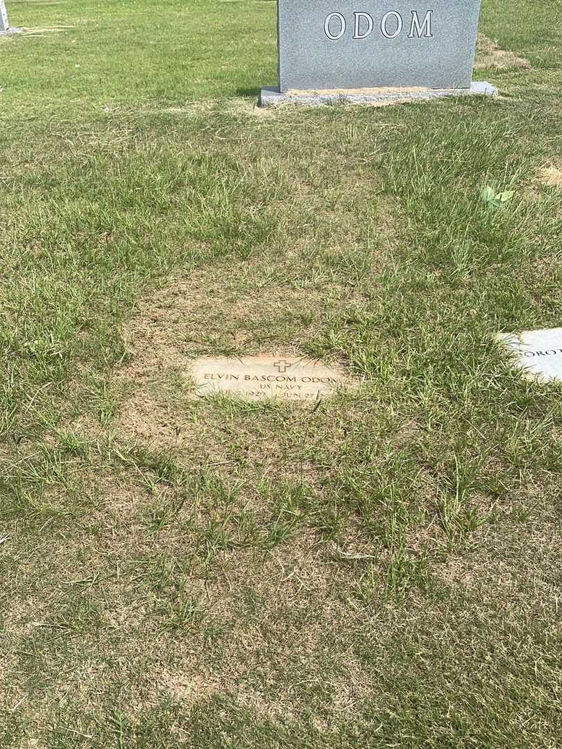 Elvin Bascom Odom Junior's grave. Photo 2