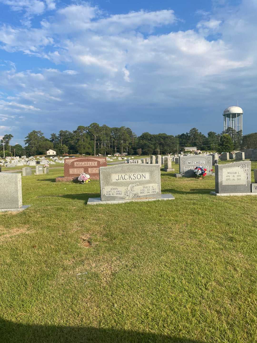 Inice S. Jackson's grave. Photo 2