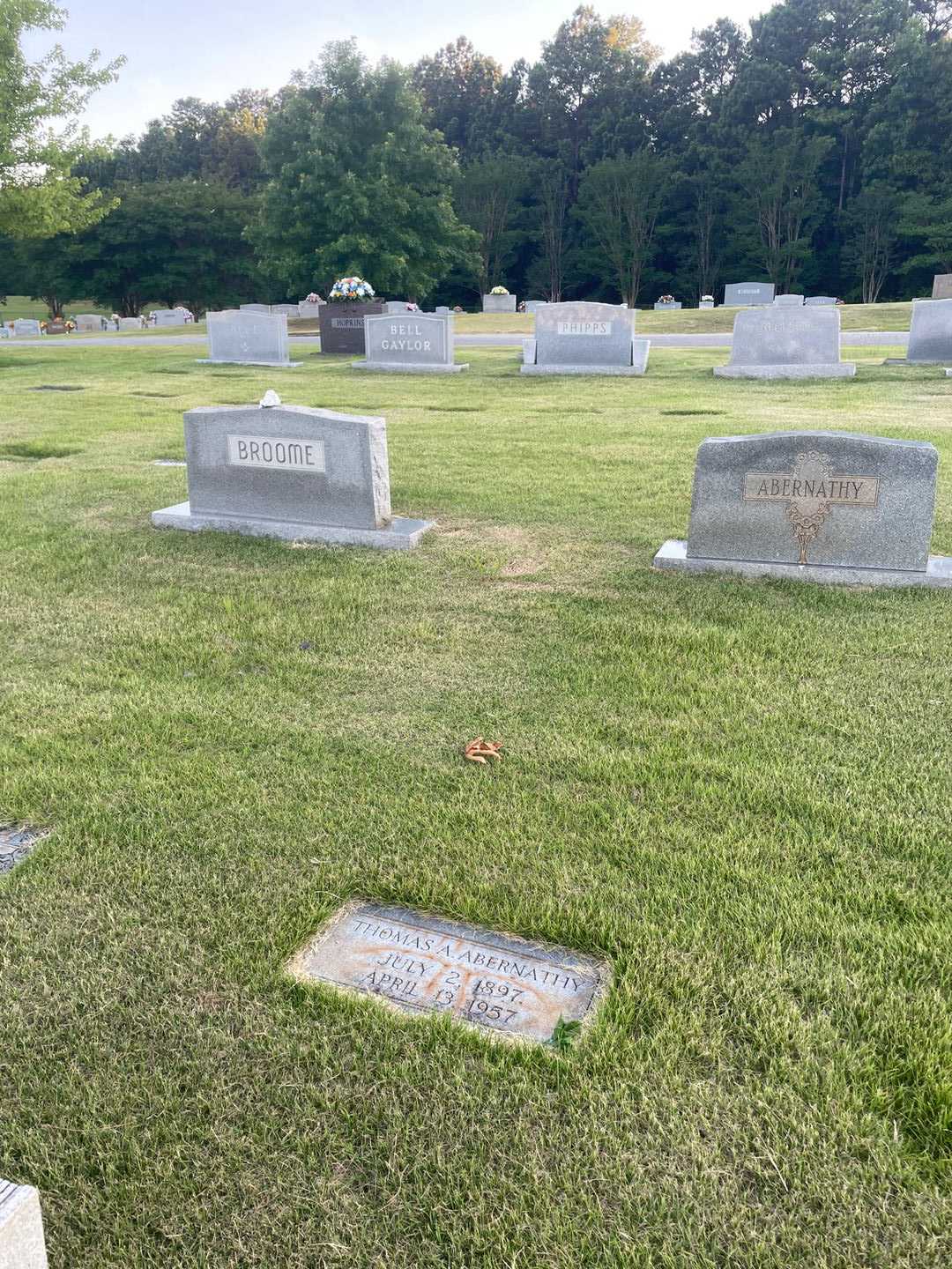 Thomas A. Abernathy's grave. Photo 2