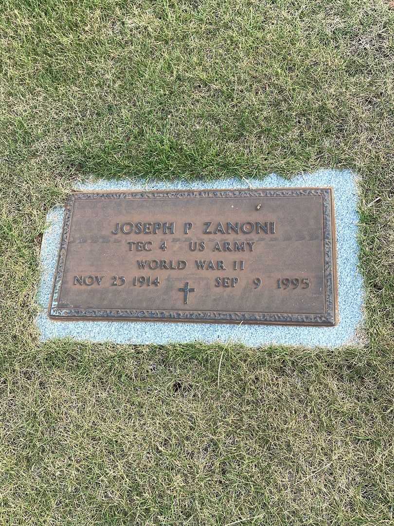 Joseph P. Zanoni's grave. Photo 3