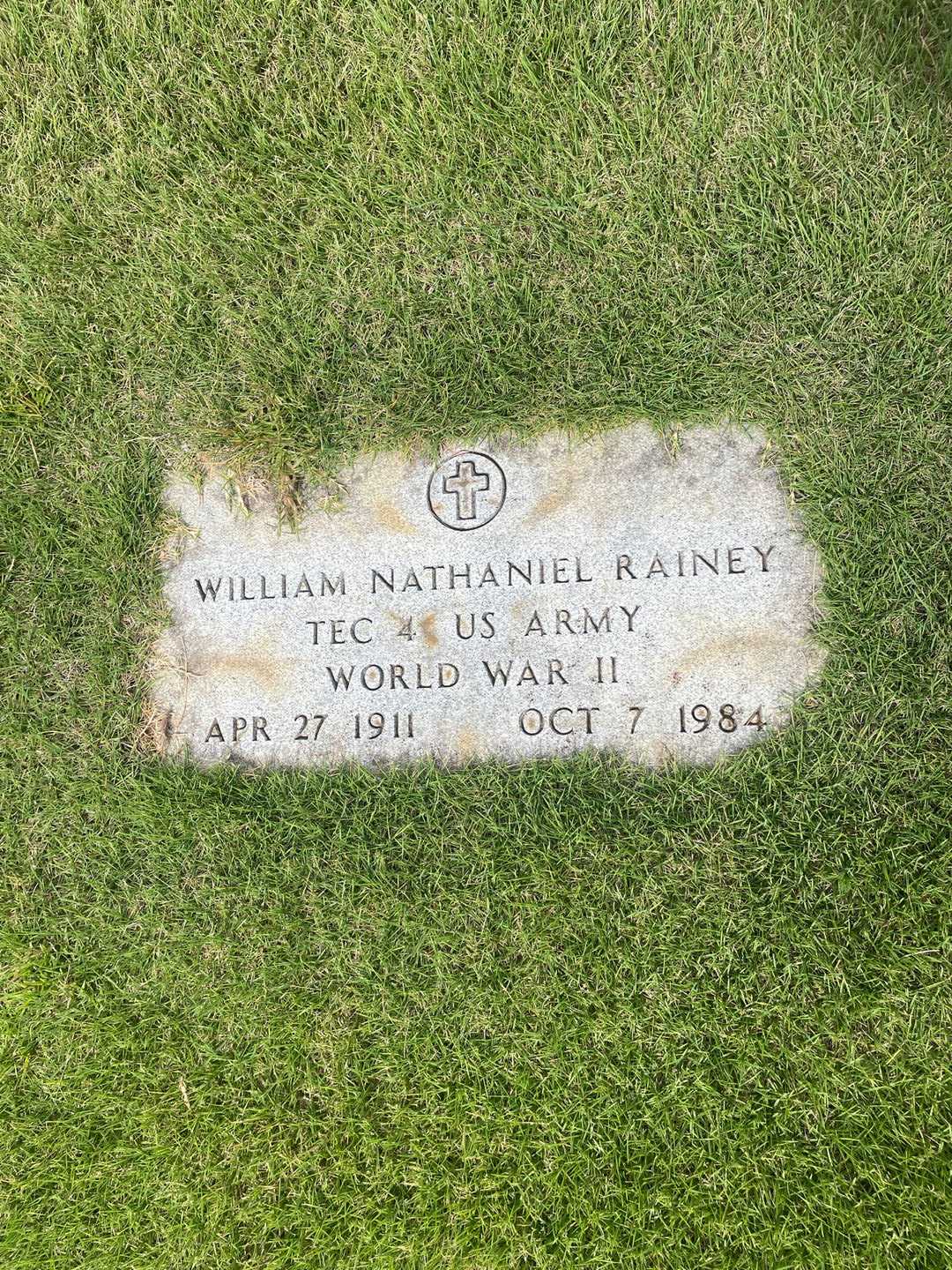 William Nathaniel Rainey's grave. Photo 3