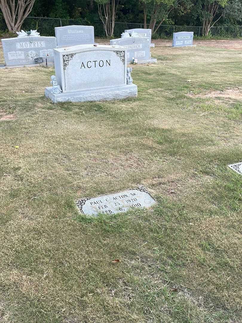 Paul C. Acton Senior's grave. Photo 2