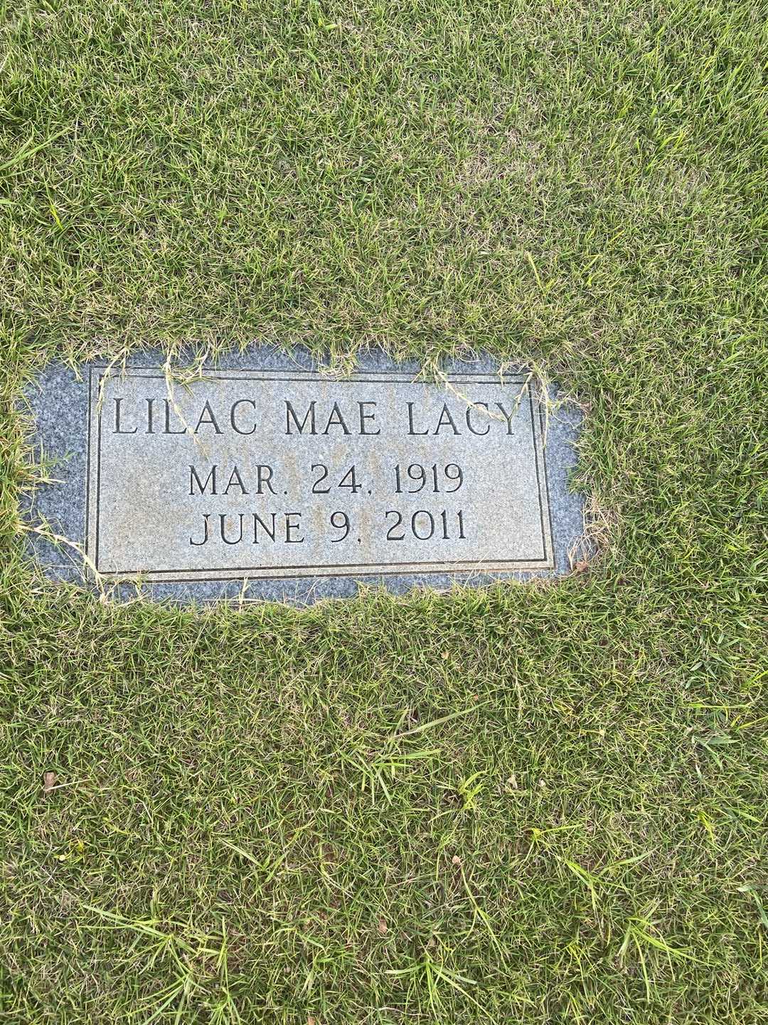 Lilac Mae Lacy Chance's grave. Photo 3