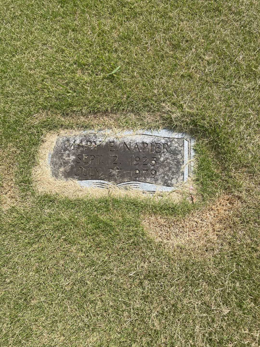 Mary E. Napier's grave. Photo 1