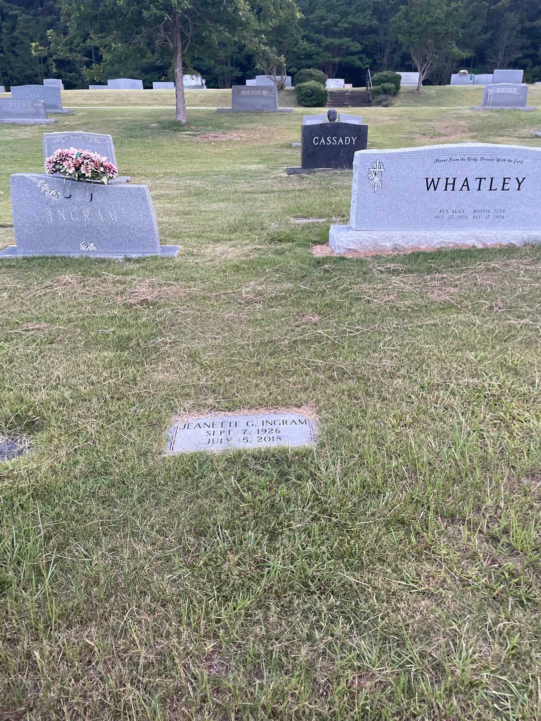 Marian Jeanette G. Ingram's grave. Photo 2