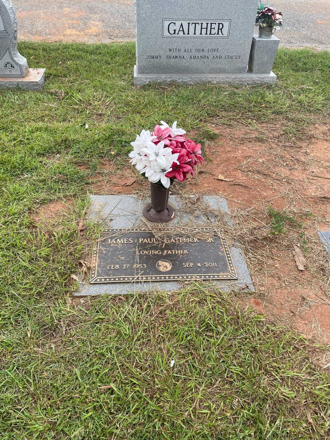 James Paul Gaither Senior's grave. Photo 2