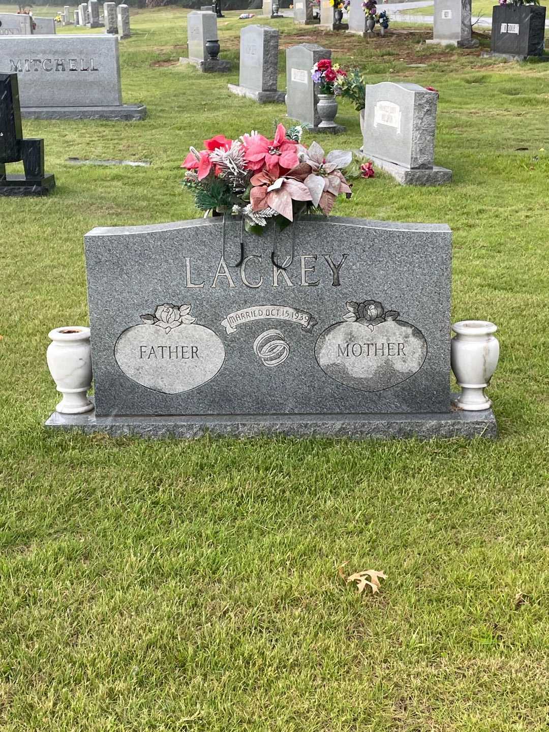 Ethel Nadine Lackey's grave. Photo 1