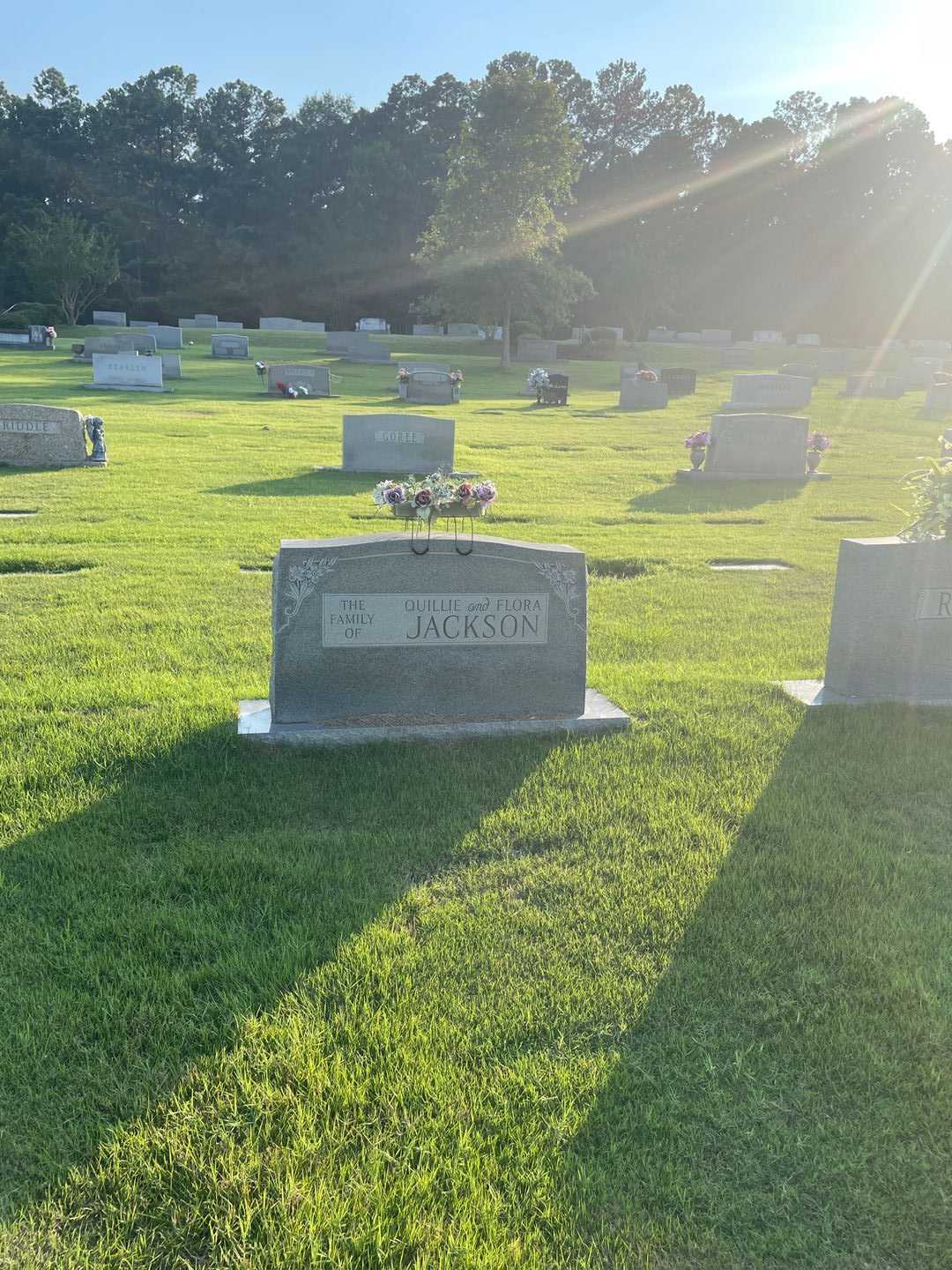 Flora Jackson's grave. Photo 1