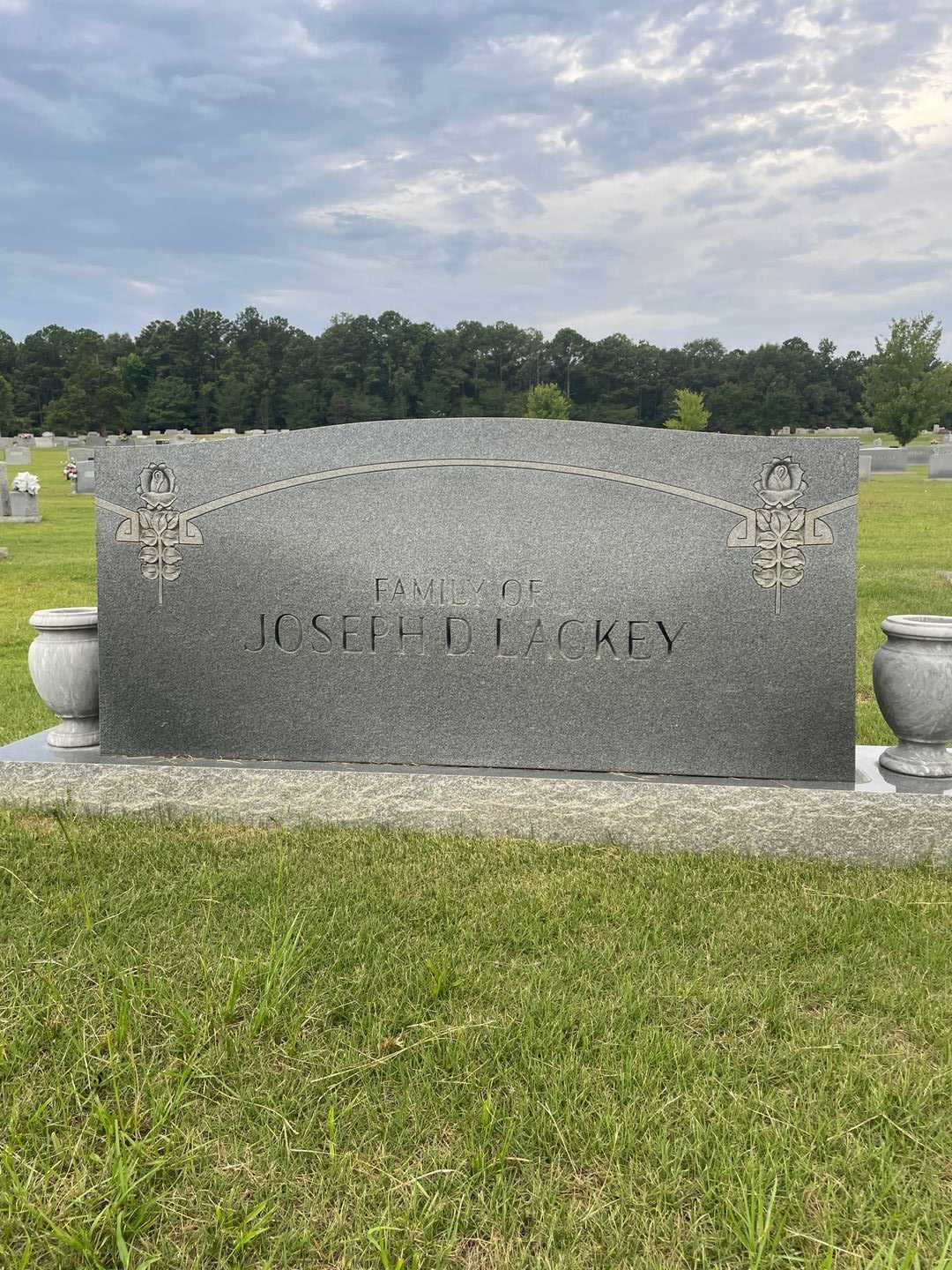 Joseph D. Lackey's grave. Photo 1